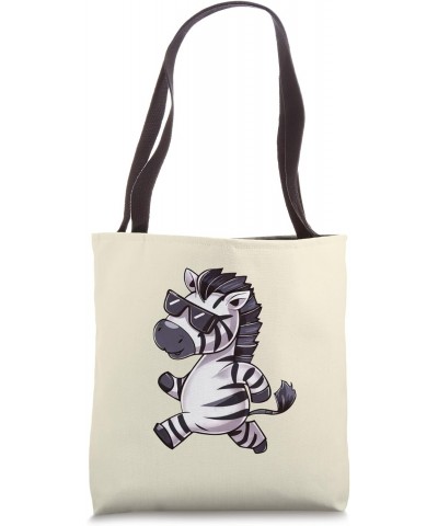 Zebra Jogging Cool Shades Fun Run Tote Bag $11.25 Totes