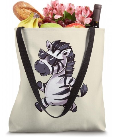 Zebra Jogging Cool Shades Fun Run Tote Bag $11.25 Totes