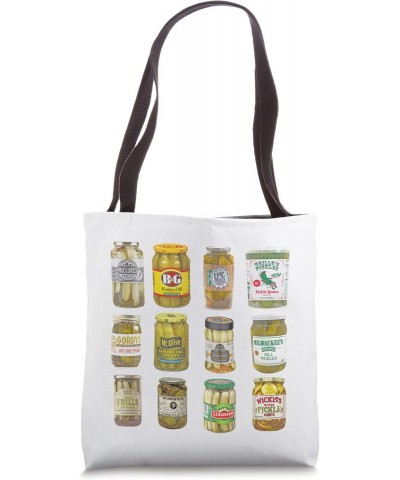 Retro Canned Pickles Homemade Pickle Lovers Canning Season Tote Bag $10.49 Totes