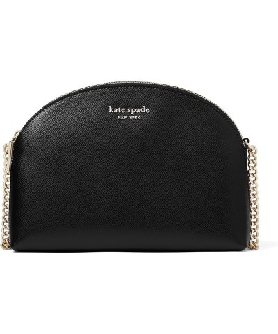 Spencer Double Zip Dome Crossbody Black $67.32 Crossbody Bags