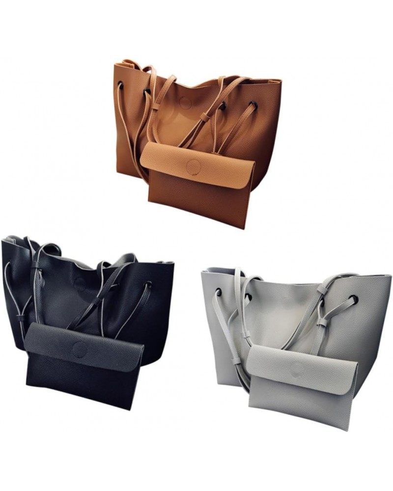 Women Satchel Women Handbag Tote Bag Leather Bag Shoulder Bags Pu Miss $11.05 Shoulder Bags