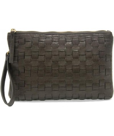 Women's Fashion Purse Quinn Woven Convertible Crossbody Clutch 212 - Charcoal $28.98 Clutches