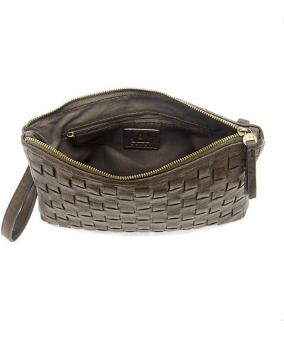 Women's Fashion Purse Quinn Woven Convertible Crossbody Clutch 212 - Charcoal $28.98 Clutches