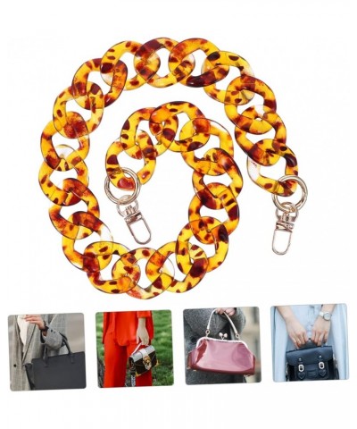 1 Pc Leopard Print Resin Necklace Leopard Crossbody Shoulder Strap Replacement Tote Bag Replacement Bag Handle Cross Body Pur...