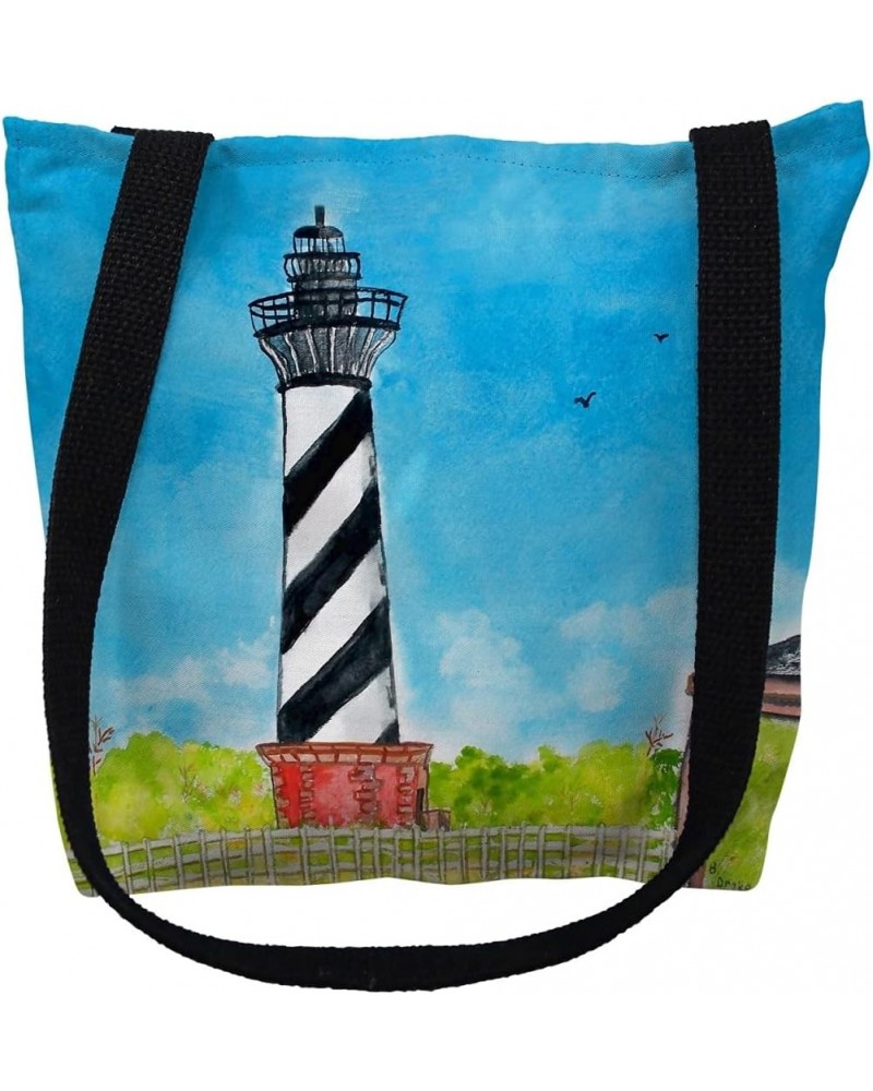 TY1068G 18 x 18 in. Hatteras Lighthouse, NC Tote Bag - Large $22.07 Totes