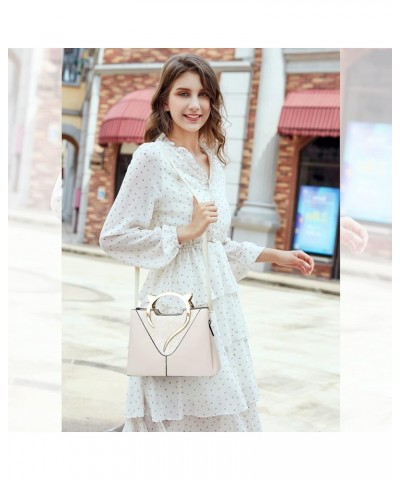 Fashion Handbags for Women Designer Cat Shape Handle Top-Handle Bags Crossbody Bag White White $25.36 Totes