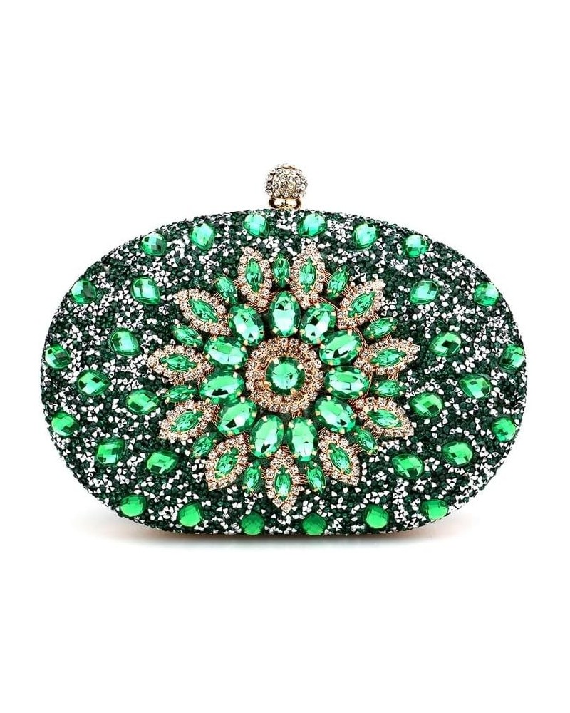 Rhinestones Women Bags Hollow Out Style Fashion Evening Bags Chain Shoulder Handbags Party Wedding Day Clutch Purse Ym3108gre...