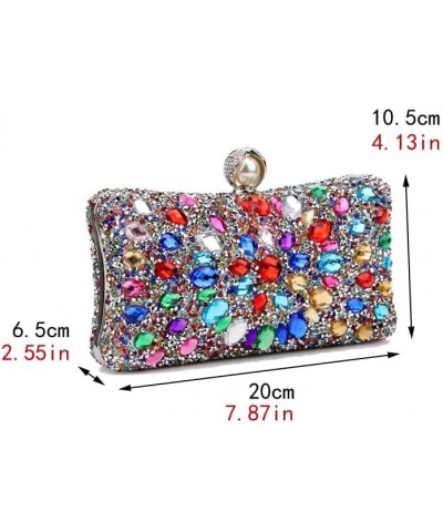 Rhinestones Women Bags Hollow Out Style Fashion Evening Bags Chain Shoulder Handbags Party Wedding Day Clutch Purse Ym3108gre...