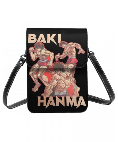 Anime Baki The Grappler Small Cell Phone Purse Womens Fashion Small Mini Shoulder Bag Crossbody Bags 7.5x5.3 Inches $18.75 Cr...