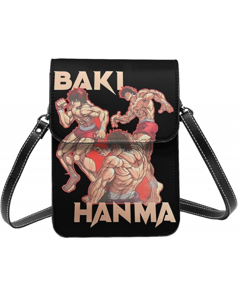 Anime Baki The Grappler Small Cell Phone Purse Womens Fashion Small Mini Shoulder Bag Crossbody Bags 7.5x5.3 Inches $18.75 Cr...