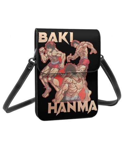 Anime Baki The Grappler Small Cell Phone Purse Womens Fashion Small Mini Shoulder Bag Crossbody Bags 7.5x5.3 Inches $18.75 Cr...