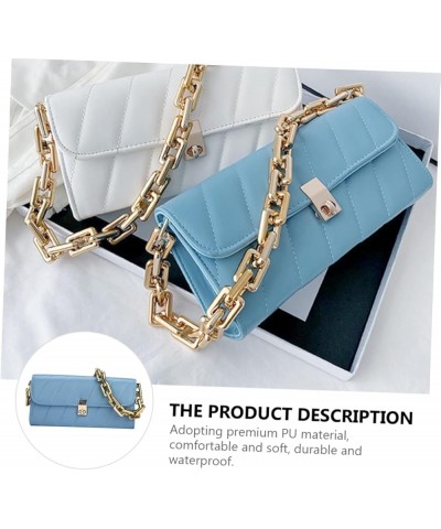 French Underarm Bag Key Organizers Bag Armpit Bag Pu Handbag Traveling Crossbody Bags for Women Leather Blue $9.74 Shoulder Bags