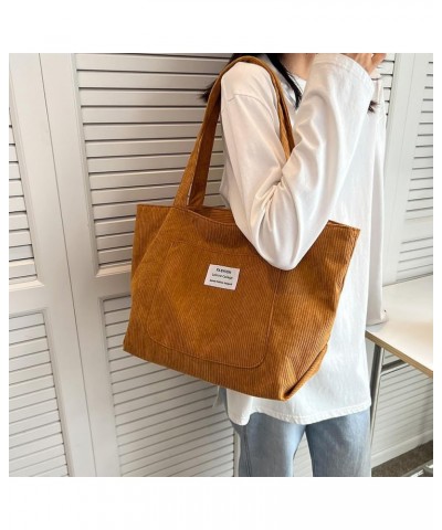 Women Zipper Satchel Bag with Pocket Versatile Hobo Bag Fashion Versatile Large Capacity Work Shopping Bag Brown $8.75 Satchels