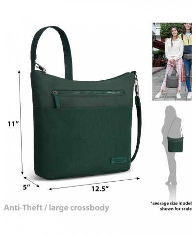 Anti-Theft Metro Crossbody, Forest Heather $38.36 Crossbody Bags