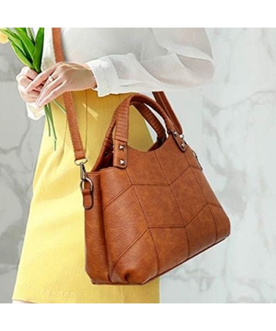 Small Shoulder Purses for Women Designer Handbags PU Leather Retro Handbag Lady Messenger Bag (Color : B) B $38.58 Shoulder Bags