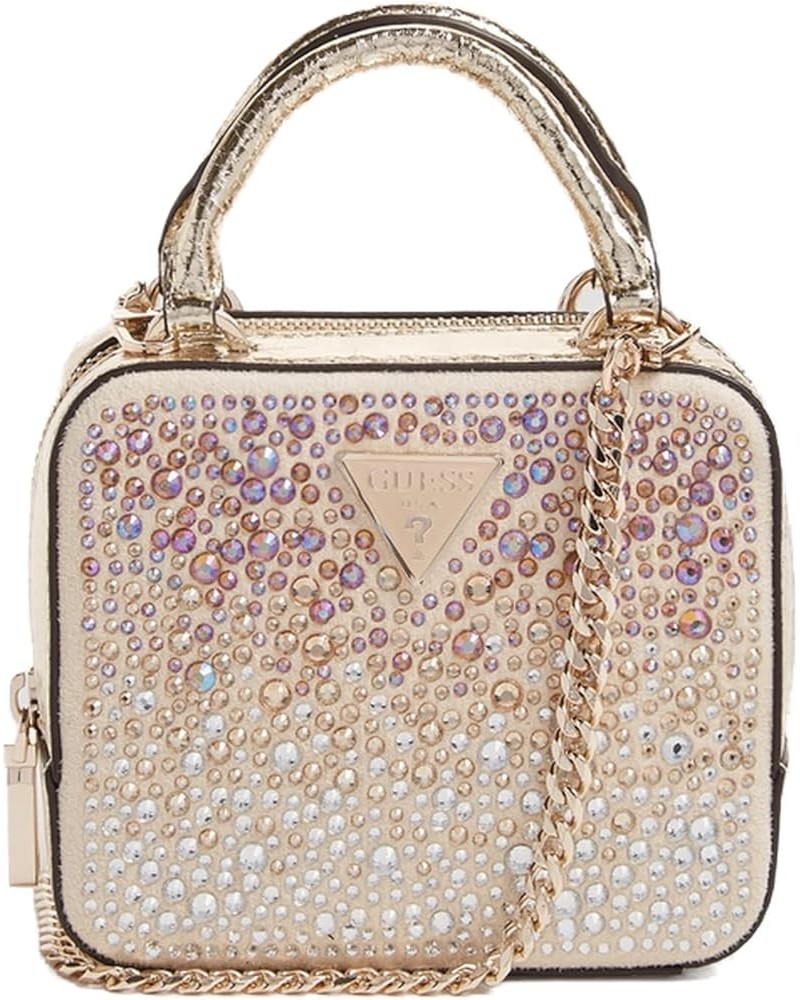 Lua Mini Crossbody Top Zip Gold $34.61 Crossbody Bags