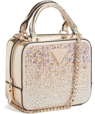 Lua Mini Crossbody Top Zip Gold $34.61 Crossbody Bags