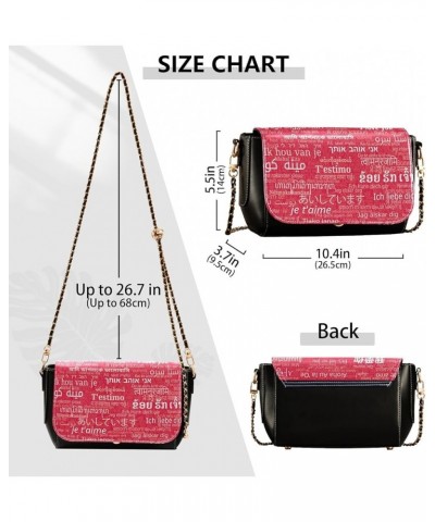 Crossbody Bags for Women Trendy Women's Black Shoulder Bag Small PU Leather Flap Cross Body Bag Handbags Pattern8 $24.59 Cros...