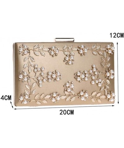 Clutch Evening Bag, Flower Beaded Embroidered Bag, Lady Clutch Bag, Reception Party Bag Red $15.40 Evening Bags