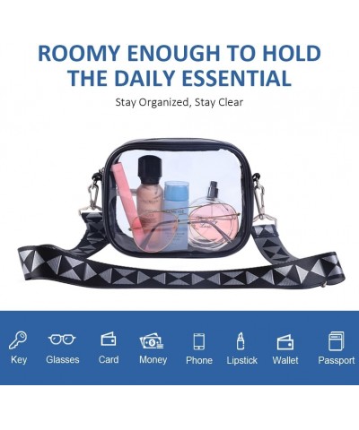 Clear Bag Stadium Approved, Small Clear Crossbody Bag for Concerts Sports Events, Clear Purse for Men & Women $7.79 Crossbody...