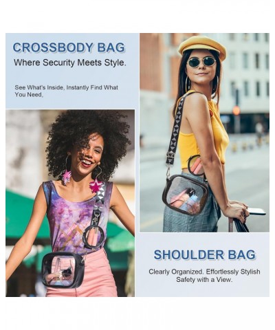 Clear Bag Stadium Approved, Small Clear Crossbody Bag for Concerts Sports Events, Clear Purse for Men & Women $7.79 Crossbody...