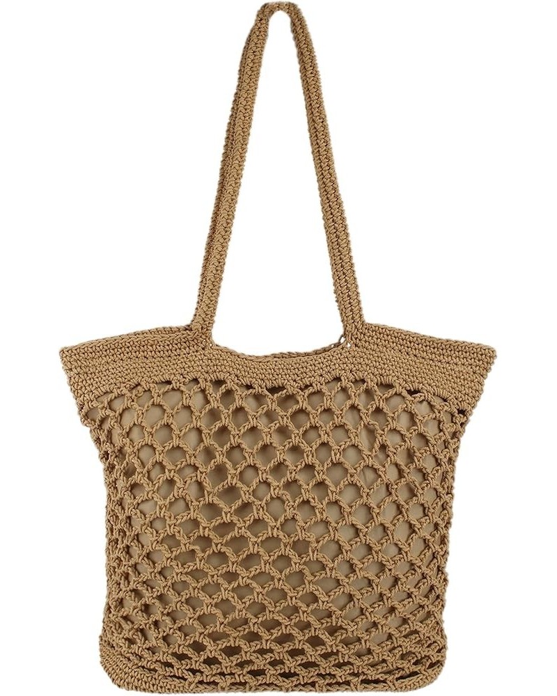 Fashion Handbags Women Woven Straw Bag Summer Beach Tote Purse Light Brown $15.92 Totes