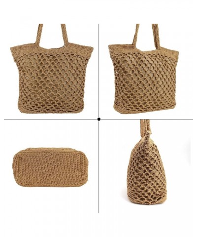 Fashion Handbags Women Woven Straw Bag Summer Beach Tote Purse Light Brown $15.92 Totes