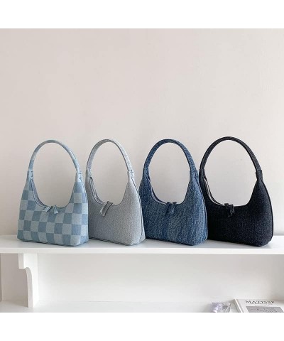 Denim Shoulder Bag Denim Purses and Handbags for Women Jean Bag Y2k Purse Small Denim Purse Jeans Bag Black $12.15 Totes