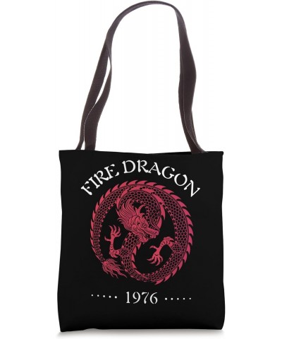 1976 Year of the Dragon, Birthday 1976, Chinese Fire Dragon Tote Bag $17.39 Totes