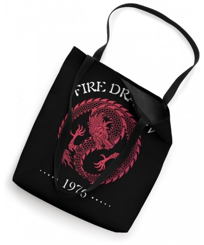 1976 Year of the Dragon, Birthday 1976, Chinese Fire Dragon Tote Bag $17.39 Totes