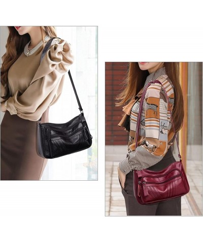 Crossbody Bags for Women Lightweight Messenger Purses and Handbags PU Leather Shoulder Pocketbooks Black $29.36 Totes