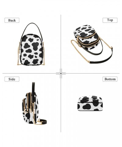 Cow Pattern Crossbody Bags for Women Crossbody Bag Shoulder Bag with Chain Strap for Travel Daily Use $10.40 Crossbody Bags