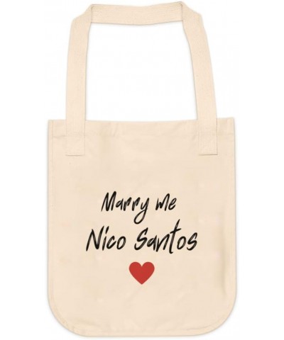 Marry Me Nico Santos Tote bag for Women And Men Graphic Shoulder Bags Casual Cloth Purses and Aesthetic Handbags $21.42 Totes