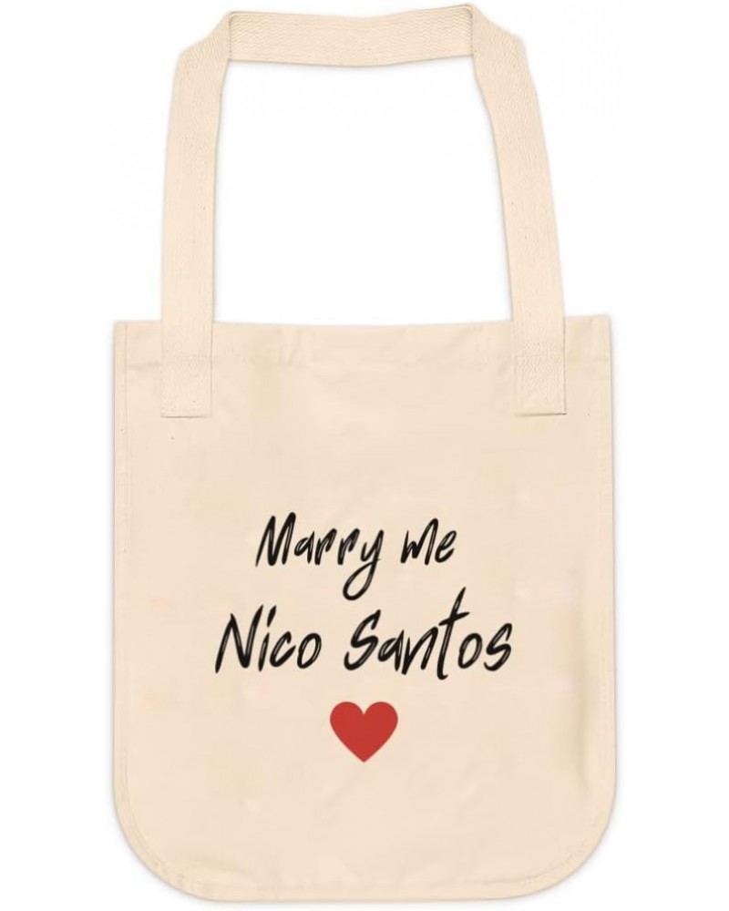 Marry Me Nico Santos Tote bag for Women And Men Graphic Shoulder Bags Casual Cloth Purses and Aesthetic Handbags $21.42 Totes