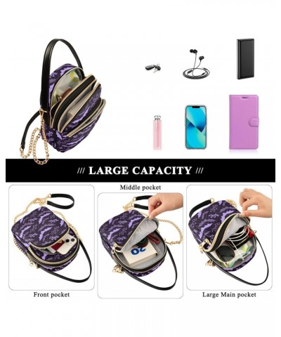 Halloween Bat Crossbody Bags for Women Small Chain Shoulder Bag Purses Hand Bag for Gifts Trip Work $14.29 Shoulder Bags