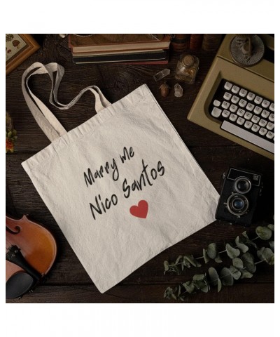 Marry Me Nico Santos Tote bag for Women And Men Graphic Shoulder Bags Casual Cloth Purses and Aesthetic Handbags $21.42 Totes