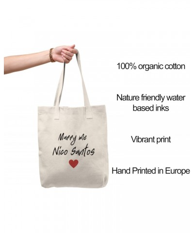 Marry Me Nico Santos Tote bag for Women And Men Graphic Shoulder Bags Casual Cloth Purses and Aesthetic Handbags $21.42 Totes