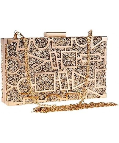 Women's Evening Handbags Evening Clutch Sequin Evening Bag, Geometric Pattern, Suitable for Party, Dance Party Gold $32.27 Ev...