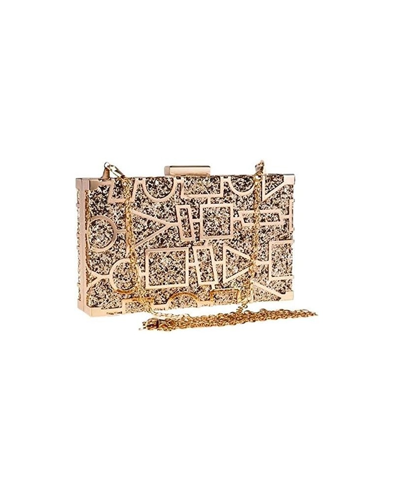 Women's Evening Handbags Evening Clutch Sequin Evening Bag, Geometric Pattern, Suitable for Party, Dance Party Gold $32.27 Ev...