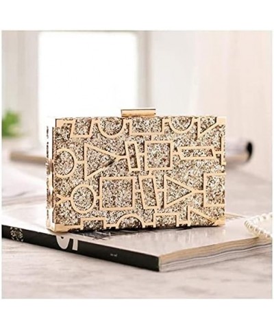 Women's Evening Handbags Evening Clutch Sequin Evening Bag, Geometric Pattern, Suitable for Party, Dance Party Gold $32.27 Ev...