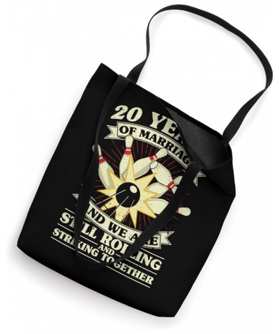 20th Wedding Anniversary Bowling Married Wife Husband Tote Bag $12.50 Totes