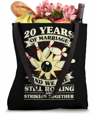 20th Wedding Anniversary Bowling Married Wife Husband Tote Bag $12.50 Totes