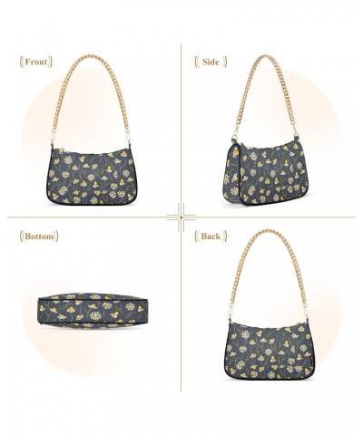 Daisies Shoulder Bag for Women Crossbody Small Tote Bag Purses with Zipper Closure Handbag for Girl Travel Shopping $16.79 Sh...