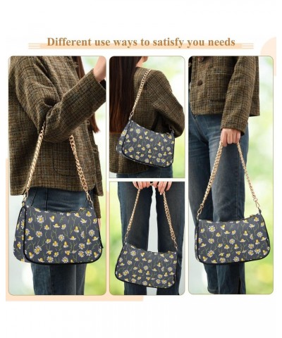 Daisies Shoulder Bag for Women Crossbody Small Tote Bag Purses with Zipper Closure Handbag for Girl Travel Shopping $16.79 Sh...