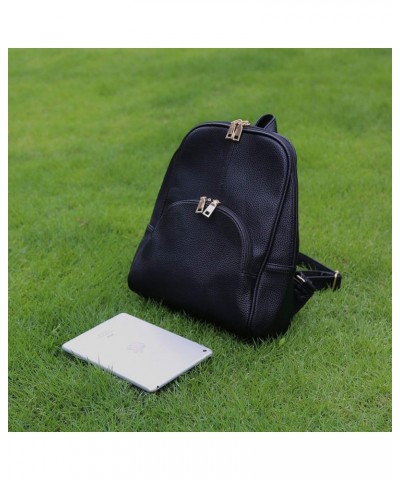 Women Backpack Purse Casual daypacks for ladies Synthetic Leather Shoulder Bag Black $20.39 Backpacks