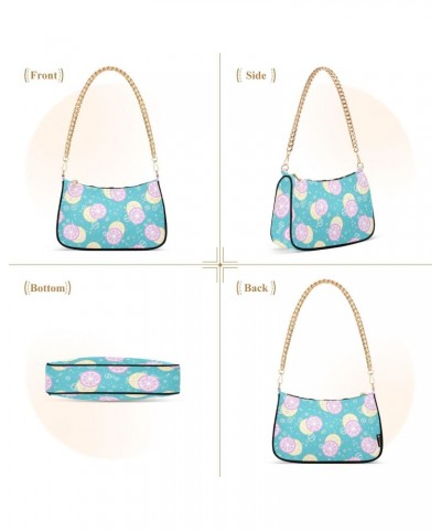 Shoulder Bag for Women, Lemon and Orange Tote Bag Small Purses Cute Mini Zipper Handbag with Chain Strap $16.49 Totes