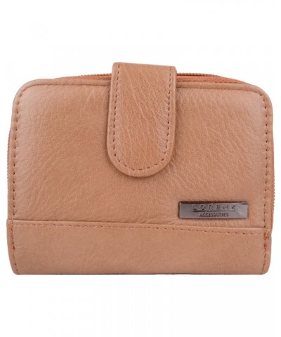 Womens Genuine Leather Bi-Fold RFID Protected Money/Coin Holder/Pouch/Purse - Tan $10.50 Wallets