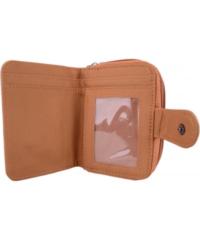 Womens Genuine Leather Bi-Fold RFID Protected Money/Coin Holder/Pouch/Purse - Tan $10.50 Wallets