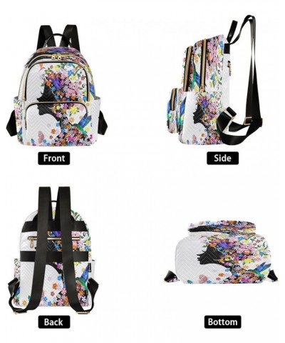 Fashion Backpack Mini Backpack Purse Casual Daily Backpack Floral Women for Travel for College Work Small $18.62 Backpacks