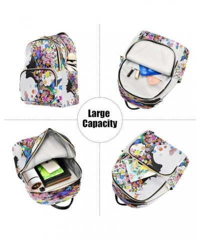 Fashion Backpack Mini Backpack Purse Casual Daily Backpack Floral Women for Travel for College Work Small $18.62 Backpacks